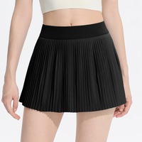 Varsity High-Rise Pleated Tennis Skirt - Thumbnail 2