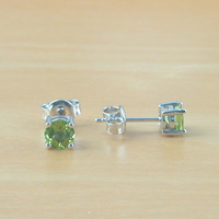 BOXED GIFT SET/Sterling Silver Peridot & Cz Gemstone Pendant & Chain/Peridot Necklace/Peridot Jewellery/Peridot Jewelry/August Birthstone/UK - Thumbnail 6