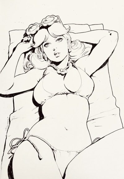 Original Ink Sketch - Daisy 