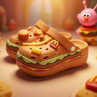 Burger Fries Platform Clogs - Thumbnail 6