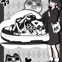 Chubby Kitty Chunky Mid Top Shoes - Thumbnail 5