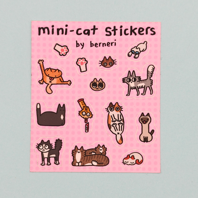 Mini-cat sticker sheet