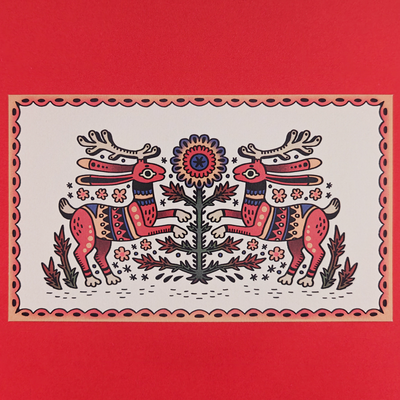 Jackalopes Postcard