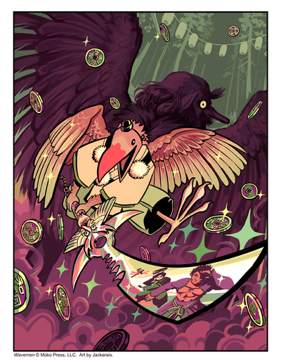 Wavemen Print - Tengu
