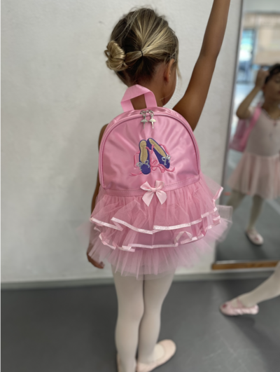 Ballet Satin Backpack w/ ruffles