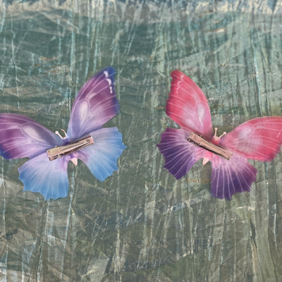 Butterfly hair clips
