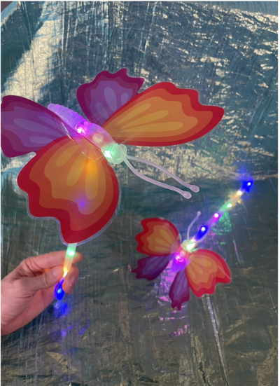 Butterfly light up wand