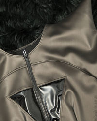 OOAK "Defense Mechanism" Monster Jacket - Gold - Thumbnail 3