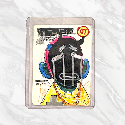 Subtract - original 1/1 art card