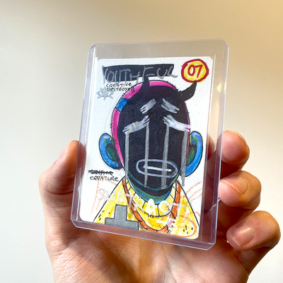 Subtract - original 1/1 art card