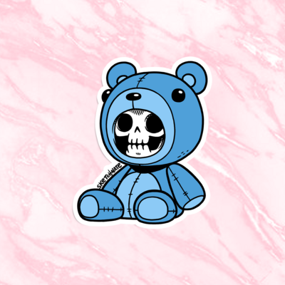 Death teddy sticker - classic