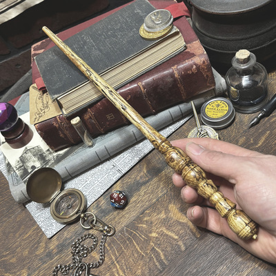 Spalted oak transmuter's standard 13 3/4th inch