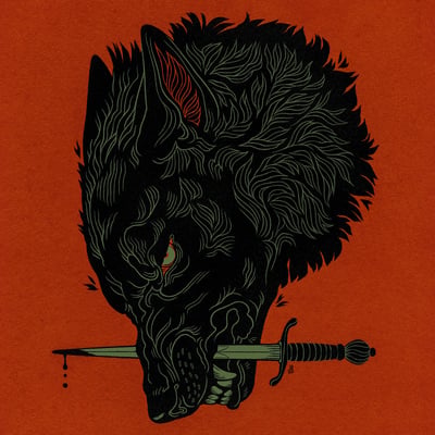 Blade wolf - print