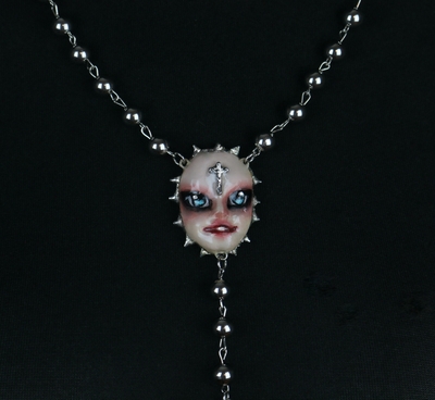 Doll Gothix rosary necklace