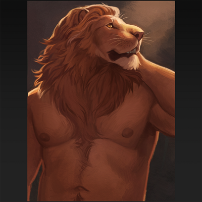 A4 print - lion