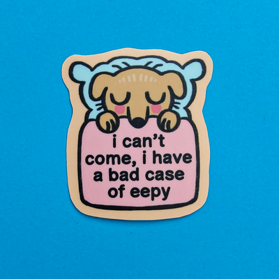 Eepy 1.85" matte sticker