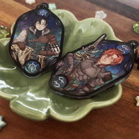 Sylvain and Felix FE3H 2.5" Stained Glass Effect Acrylic Keychains - Thumbnail 1