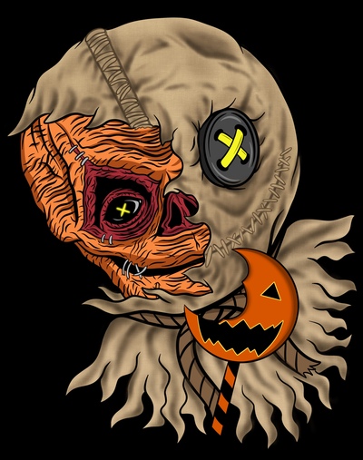 Split Face Sam Print