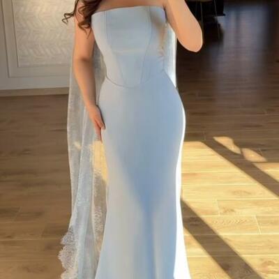 Baby blue sheath sleeveless prom dresses evening formal party dress