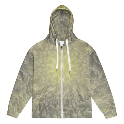 Radiant Abstract Sunburst zip hoodie