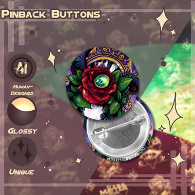 Eldritch flower | pinback buttons
