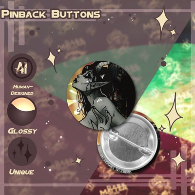Fallen angel | pinback buttons