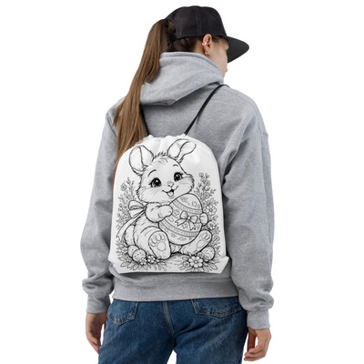 Bunny fun drawstring bag 