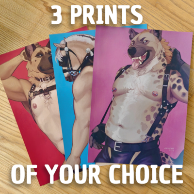 3 Jamzenn Prints of Your Choice