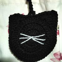 Crochet Cat Pouch - Thumbnail 4