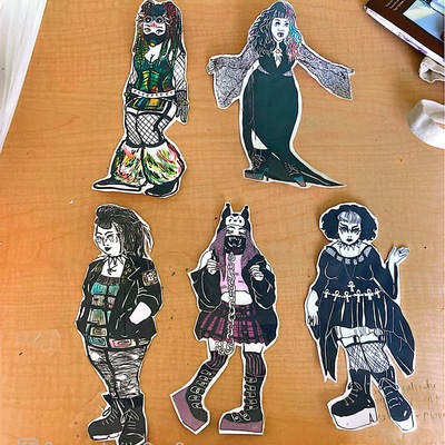 Goth stickers