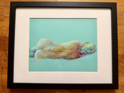Blue Background - Figure Study