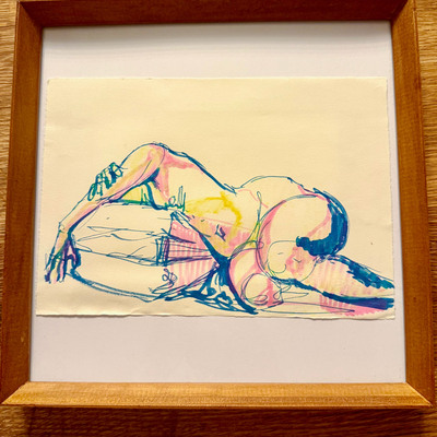 Side pose - figure study 