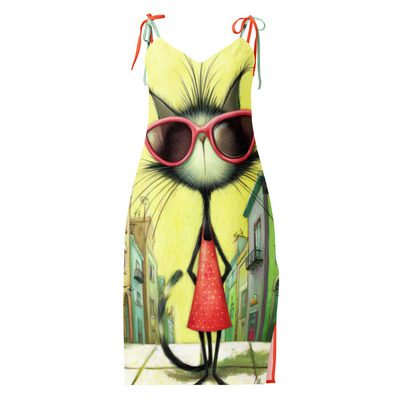 Street katarina tie-strap midi dress