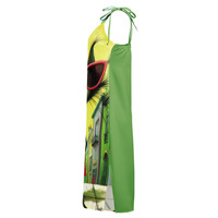 Street Kat Tie-strap midi dress - Thumbnail 1