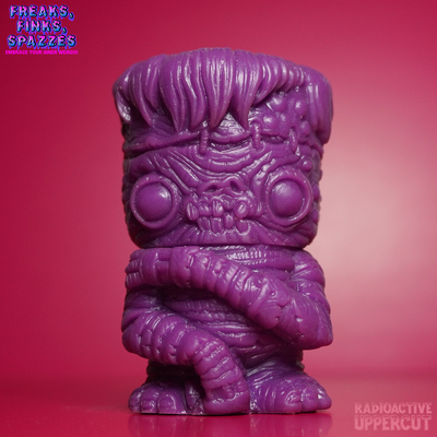 Franken corpse - purple blank - 3.25" unarticulated keshi mini figure