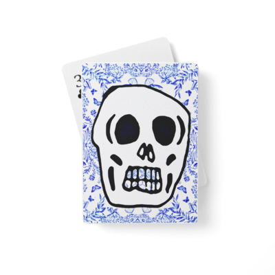 FINE CHINA SKULL [Poker playing cards]