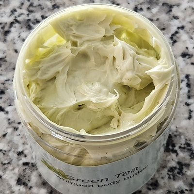 Green tea body whipped body butter
