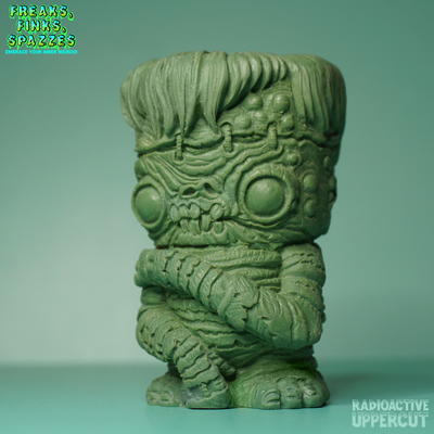 Franken corpse - mis-cast misfits one-off - 3.25" unarticulated keshi mini figure