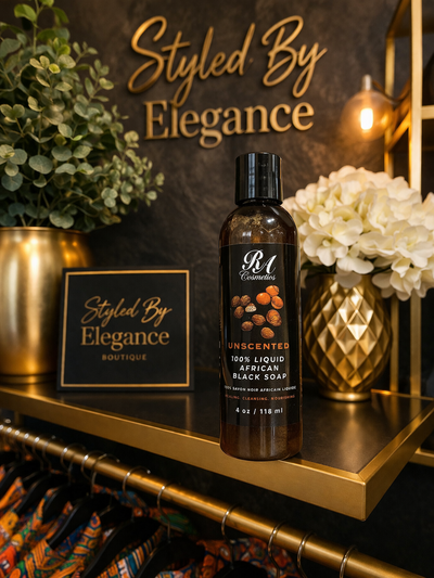 Unscented Liquid Black Soap 4oz