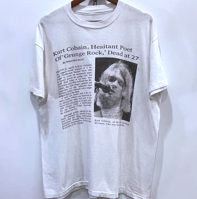 Free Shipping-"KURT COBAIN OBITUARY TEE