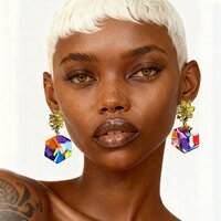 Blossom Hexagon Earrings  - Thumbnail 6