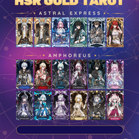 (Custom 6) Honkai Star Rail and Genshin Fanmade Gold Tarot Cards - Thumbnail 2