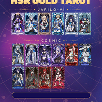 (Custom 6) Honkai Star Rail and Genshin Fanmade Gold Tarot Cards - Thumbnail 5