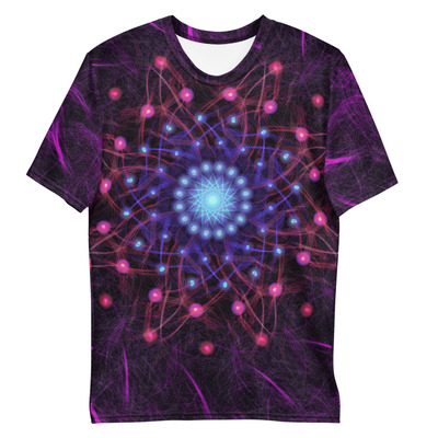 Fractal starburst men's t-shirt