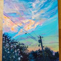 11x14 Thin Wood Panel Original Paintings - Thumbnail 4