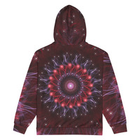 Cosmic Fractal Bloom zip hoodie - Thumbnail 1