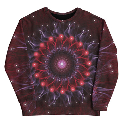 Cosmic fractal bloom sweatshirt