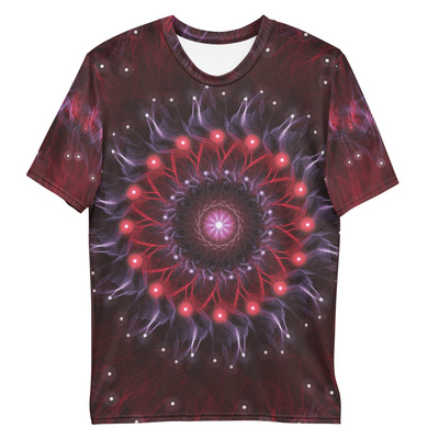 Cosmic fractal bloom men's t-shirt