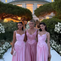 Charming A Line Straps Pink Satin Floor Length Prom Dresses - Thumbnail 3