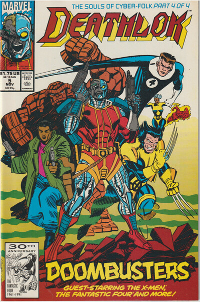 Marvel comics deathlok set of six (1991-92) 5, 6, 7, 8, 9, 10 punisher x-men ff ghost rider